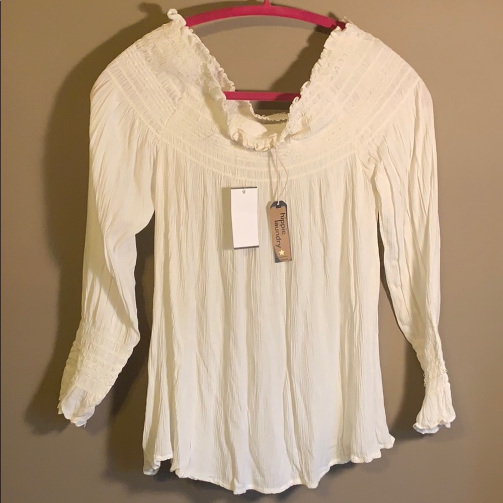Hippie laundry off the shoulder top